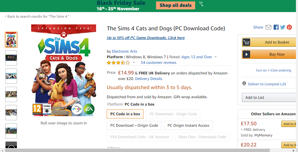 The Sims 4 Black Friday Worldwide Sales! Sims Online