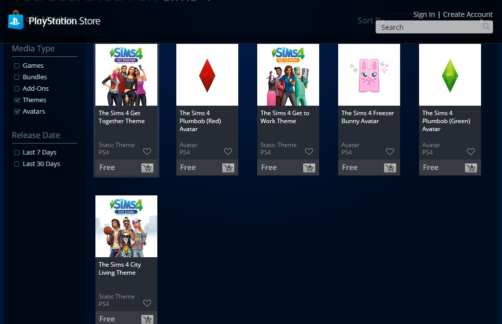 hurtig Et bestemt brutalt PlayStation Store Has Added New Sims Avatars and Themes For PlayStation 4!  - Sims Online