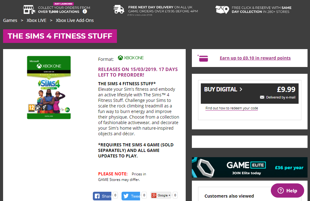 The Sims 4 Fitness Stuff Has Been Listed For Consoles Sims Online