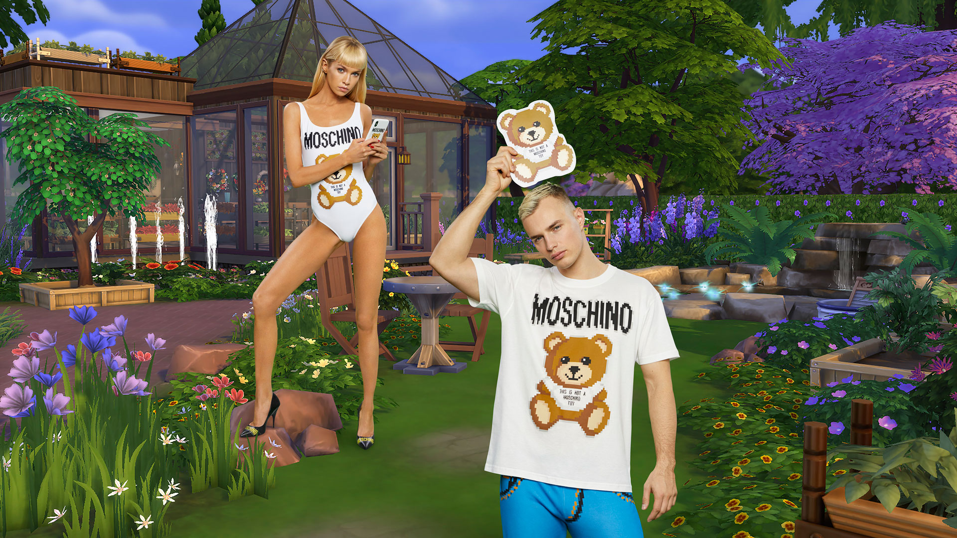 Mod The Sims - Simlish Freezer Bunny for Moschino Sweatshirt