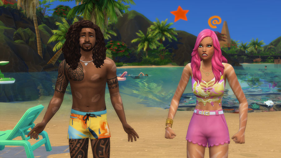 Fun Fact: if you own both Fitness Stuff and Island Living, your sim can dig  up earbuds while beachcombing! : r/Sims4