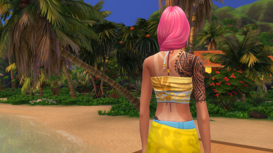 Fun Fact: if you own both Fitness Stuff and Island Living, your sim can dig  up earbuds while beachcombing! : r/Sims4