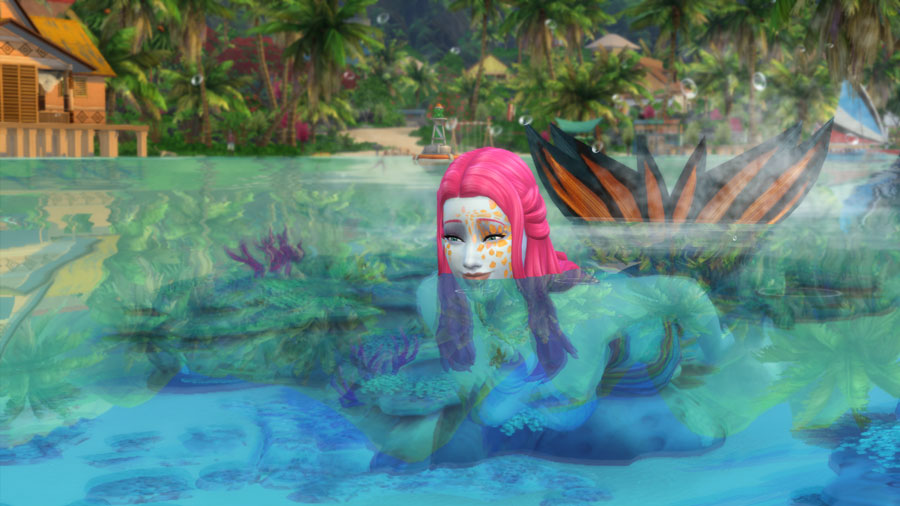 Island Living Swimming Mermaid Sims Online