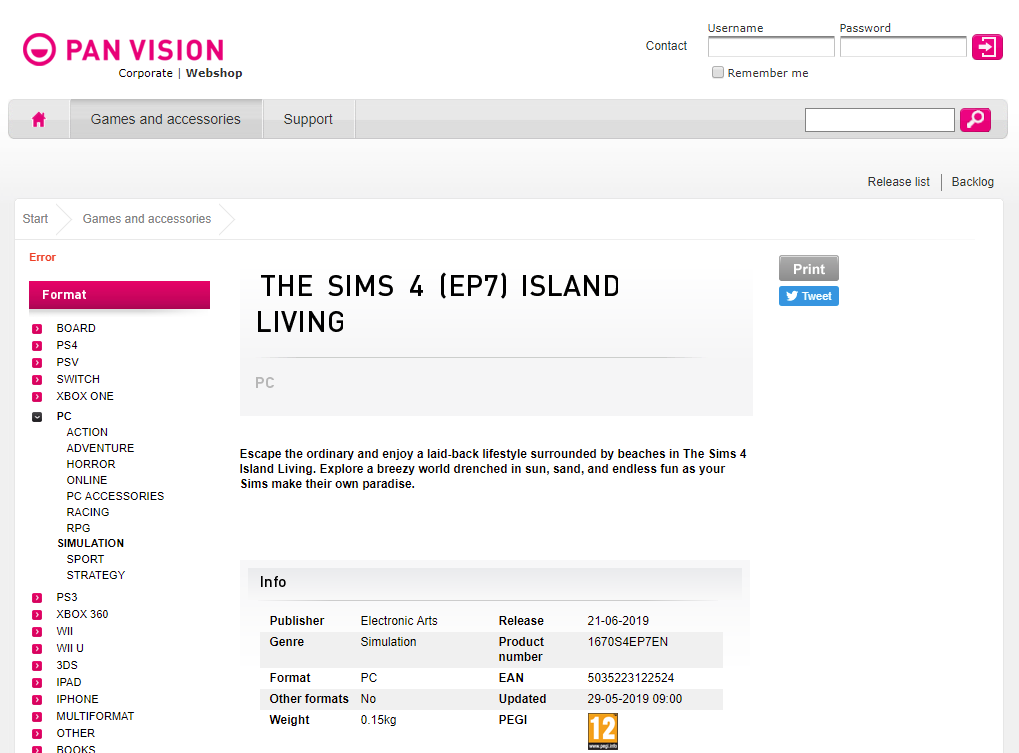 the sims island paradise serial code