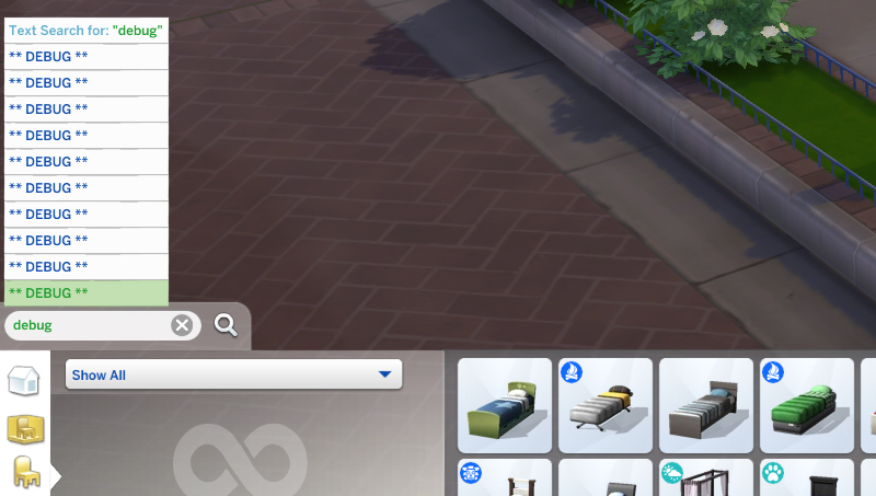 sims 4 furniture cheats not working