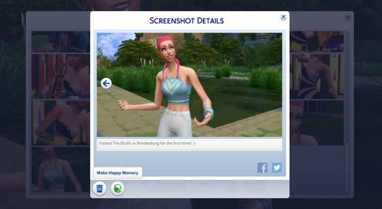 Give your Sims Memories in The Sims 4 - Sims Online