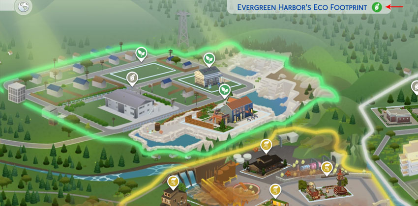green eco footprint home track