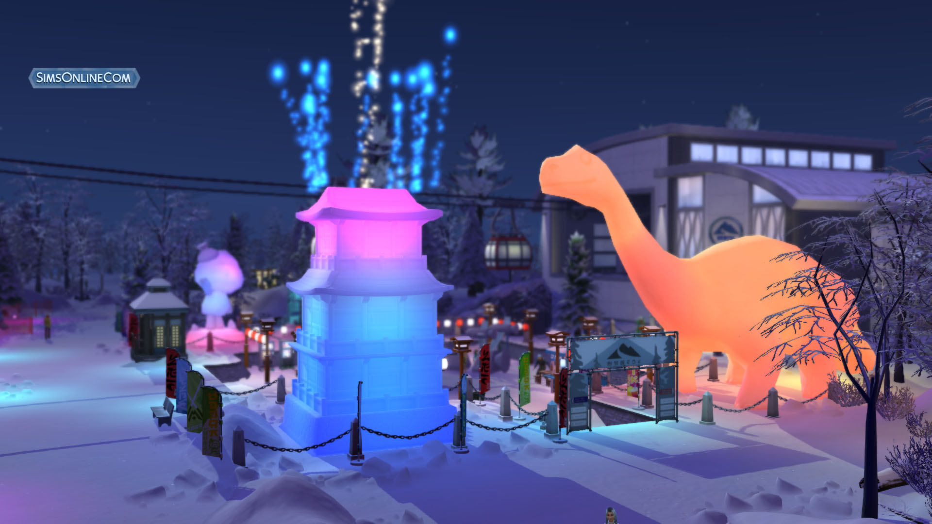 Festivals in The Sims 4 Snowy Escape - Sims Online