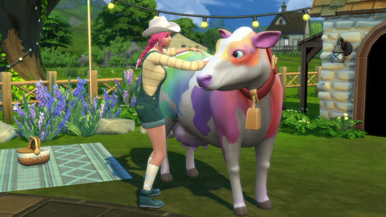 Sims 4 CC Cow Outfit